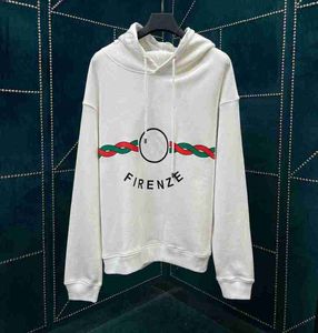 Erkek Hoodies Sweatshirts Tasarımcısı 2022 İlkbahar ve Yaz Yeni G Mektup Kızarmış Hamur Twist Stripe Hoodie Gevşek Moda Erkek Kadınlar K90B