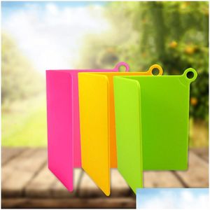 Chopping Blocks Vegetables Meat Chop Blocks Plastic Pp Folding Cutting Board With Hanging Hook Design Kitchen Accessories Mt Dhgarden Dhezq