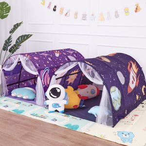 Tor de brinquedo Tendas portáteis para crianças portáteis Star Rocket Bed Mosquito Canopy dobrável Blocking Light Girls Boy Room Decor 221129