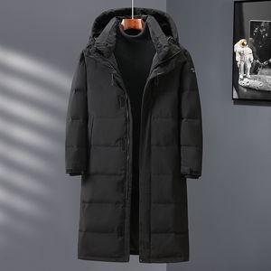 Men's Vests Fashion Winter Down Jackets Men Hooded Thicken Warm White Duck Coats Black White Puffer Jacket High Quality Overcoat 221130