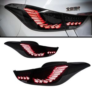 Automobile Taillights For Elantra 20 11-20 16 Taillights Rear Lamp LED DRL Running Signal Brake Reversing Parking light