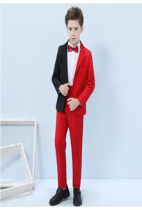 Handsome Kids Formal Occasion Business Suit Child Birthday Party Suits Prom Business Suits Boy Flower GirlJacketPantsBow Tie N6633334 on Sale