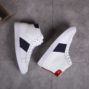 Designer letter style Sneakers High top Dress Shoes Men Women embroidered breathable leather Casual shoes