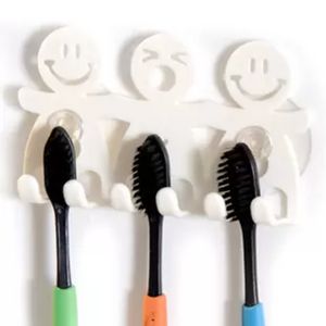 Bathroom Sets Cute Cartoon Sucker Toothbrush Holder Suction Hooks 5 Position Tooth Brush Holder C1201