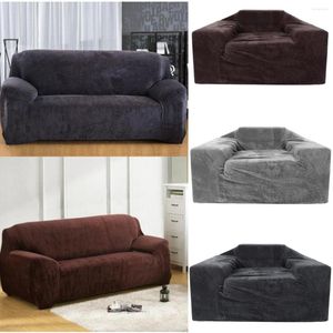Chair Covers 1/2/3 Seater Plush Thicken Sofa Cover Elastic Universal Sectional Slipcover Stretch Couch Protector Breathable For Living Room