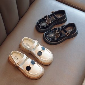 Sneakers skórzane buty dla dziewcząt specjalne jesieni dzieci swobodne okulary przeciwsłoneczne w stylu Skid Skid Miękki unikalny 26 36 Cute 221130