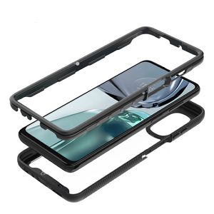 Candy Bumper Hard Transparent Diamond Space 2in1 TPU PC Clear Cell Handyhülle für MOTO G22 E32 4G G42 B206