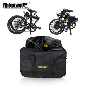 Panniers Bags Rhinowalk 16" 20" Folding Bike Carry Portable Bicycle Cycling Transport Case Travel Bycicle Accessories 221201
