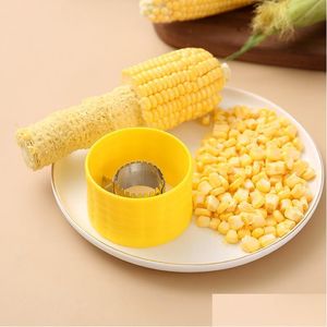 Fruit Vegetable Tools Pure Color Household Corns Separator Kitchen Practical Gadgets Family Corn Threshing Hine Mticolor H Dhgarden Dh4Jp