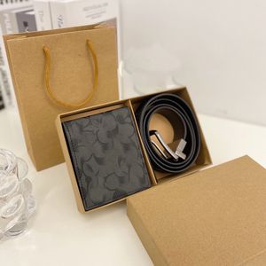 Cintos de designers elegantes para homem cinto de couro couro carteira e fivela de cinto com agulha paillette com bolsa de caixa carta co 22120105