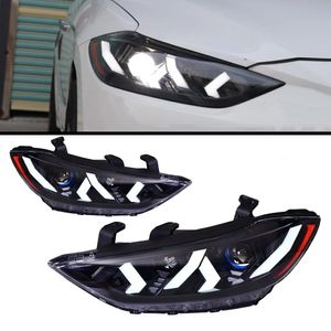 Fari a LED di ricambio per Elantra 20 16-20 20 Fari anteriori di ricambio Lamborghini Tipo DRL Proiettore di luce diurna Facelift