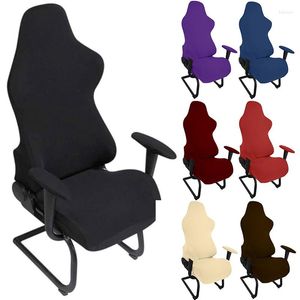 Stol t￤cker spelomslag spandex -kontoret med armst￶d elastiska dator slipcovers f￥t￶ljskydd housse de chaise