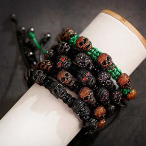 Bracelet Chain Trendy 2020 Punk Skull Wristband Jewelry Homme Luxury Fashion Zircon Bangles Pulseira Masculina