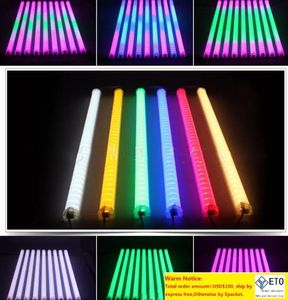 LED NEON BA Sign LED رقمي DMX Tube Tube تغيير اللون مقاوم للماء خارج أنابيب ملونة بناء تزيين أنبوب الضوء الرياضي