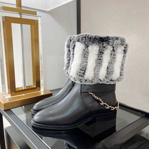Cadeia de design de luxo Otter Boots Fashion versão do outono e inverno 0314221101