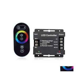 Kontrolery RGB LED RGB kontroler RF bezprzewodowy 1224V FL TOID TOICT DIMMING KONTROLA DLA TRYBU PARTA LIGHT Light
