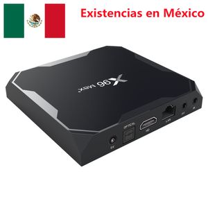 メキシコから船Android 9.0 TV Box X96 Max Plus Amlogic S905X3クアッドコア8G 2.4G 5GHzデュアルWIFI 1000M LAN BT