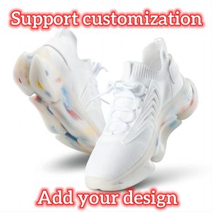 2023 사용자 정의 신발 지원 사용자 정의 운동화 페인트 패션 남성 여성 스포츠 운동화 트레이너 디자인 추가