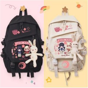 Schmuckbeutel Anime Lycoris Recoil Chisato Nishikigi Takina Inoue Mode Rucksack mit hoher Kapazität Schultasche Laptoptasche Schulter Student