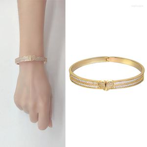 Braccialetto 2022 braccialetto africano unico di lusso per le donne matrimonio zircone cubico cristallo CZ Dubai gioielli da sposa regalo di Natale femminile