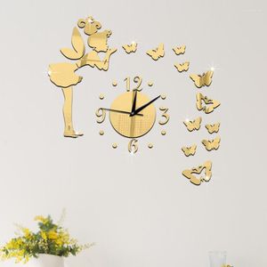 Duvar Saatleri Akrilik Büyük Saat Numarası Yaratıcı Kuvars Vintage Saatler Oda için Ev Dekoru 2022 Saat