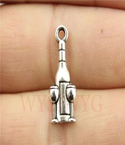Charms Whole WYSIWYG 10pcs 2018mm vintage antique silver tone Wine goblet Factory expert design Quality Latest Style O7877581