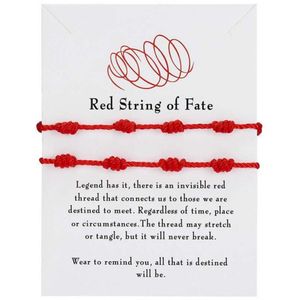 Bracelets de couple de tennis pour copine copine donne des relations longue distance correspondant bracelet lui ses 7 chaînes rouges de fate4047006