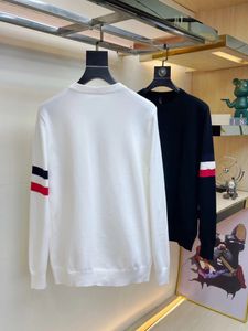 男性セーターの女性セーターファッションウォームクルーネック長袖プル幾何学的な印刷秋の冬ジャンパーシックカジュアルデザイナーセーターブラックホワイトブルーサイズM-3XL