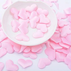 Dekorativa blommor 100st Silk Rose Petals Artificial For Wedding Party Flower Heart-Shaped Hand-Thrown Decoration