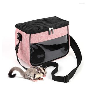 Cat Carriers 1pc Pet Puppy Carrier Outdoor Travel Dog Shoulder Bag Mesh Oxford Single Comfort Sling Handväska Tote Pouch