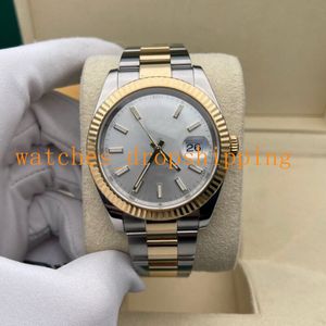 Super Factory Watch for Man Datejust 41mm Automatic Mechanical Luxury Best 2813 Movimento Acciaio inossidabile 904L Orologio da polso luminoso con vetro zaffiro di alta qualità