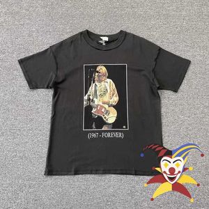 メンズTシャツ新しいaskyurself tシャツ男性女性音楽グラフィックアスクセルフティーヴィンテージトップ半袖Harajuku t221202