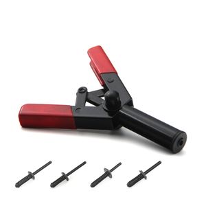 7in. Poly Riveter Gun Hand Tools with 40pcs Plastic Rivets for Door Panels and Automotive Trim