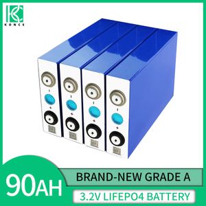 Batteria 3.2V 90Ah lifepo4 Ricaricabile al litio ferro fosfato per auto elettrica RV Sistema di accumulo di energia solare fai da te 12V 24V 48V