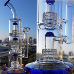 Maxtrix Perc Hookahs thick glass Water Bongs Recycler dab Rigs With 18mm Bowl Smoke Glass Pipe heady Bong