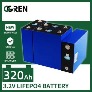 3.2V LifePO4バッテリー320AH DIY充電可能なディープサイクルリチウム鉄リン酸バッテリーパックEV RVソーラーシステムゴルフカートボート