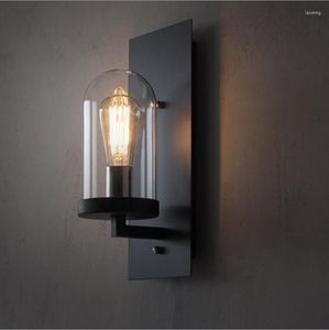 Lampada da parete retrò industriale nordica semplice paese americano balcone corridoio corridoio comodino lampade in ferro