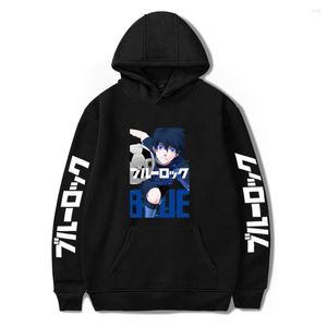 Мужские толстовки аниме Blue Lock Hoodie Fashion Casual Pullovers Harajuku Hip Hop Oversized Sweatshirts Unisex Tops