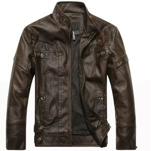 Męska skóra sztuczna w kurtkach marka motocykl motocykl furtu Jaqueta de couro Masculina Mens Coats Cour 221201