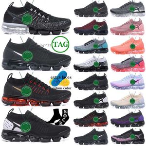 2023 con scatola Knit fly 3.0 uomo donna scarpe da corsa triple nero Electric Green Noble Red Grey e Volt Laser Orange Oreo Bright Mango vapo2018 JORDAM