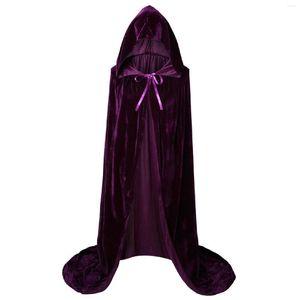 Eşarplar Yetişkin Vampir Capes Çocuk Hooded Cobstes Siyah Kırmızı Tersinir Orman Yeşil Deluxe