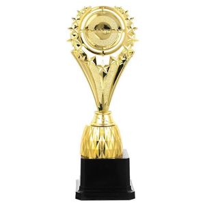 Objetos decorativos Figuras trof￩us Trof￩u Pr￪mio Copa da Copa das crian￧as Gradua￧￣o Medalhas esportivas Party and Plastic Soccer for Oscar Cups Gold 221202