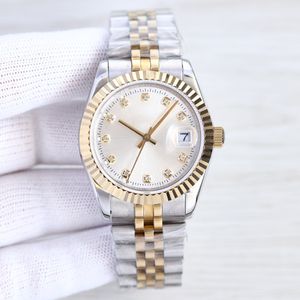 Diamond zegarek Diamond Srebrny okrągłe tarczy 36 mm stal nierdzewna 904L Odporna na zarysowanie szafirowe szklane szklane anty odblaskowe oryginalna klamra automatyczna maszyna