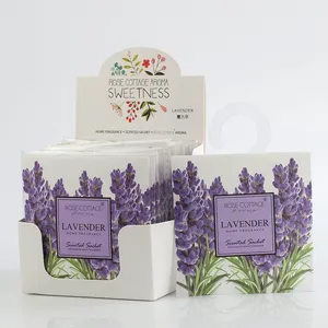 Borse di incenso di carta all'ingrosso borse per auto deodorante aria fiore vaniglia fragranza pacchetto aroma