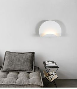 Wall Lamp Nordic Creative Solar Eclipse Modern Minimalist Living Room Bedroom Bedside Staircase Aisle