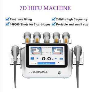 Korea Ultrasound Facial 7D HIFU Slimming Machine Anti-aging Skin Care High Intensity Focused Ultrasonic Tightening Beauty Device Home Salon Use