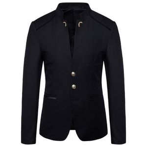 Мужские костюмы Blazers Spring Fashion Button Decorative Blazer Cak