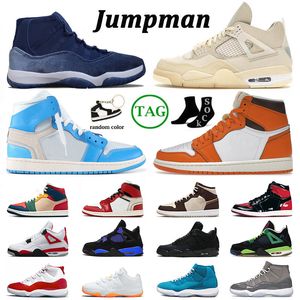 2022 Jumpman 1 4 Basketball Shoes Mens Womens Sail Black Cat 4s University Blue 1s Miamis Dolphins Cherry 11 Cool Grey High Mid Pink Sneakers Big Size 13