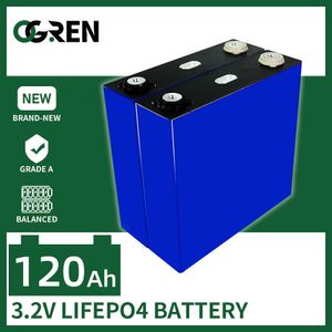 3.2V Lifepo4 Battery 1/4/8/16/32PCS 120AH Lithium Iron Phosphate Cell Pack DIY 12V 24V 48V For RV Golf Cart Boat Yacht Forklift