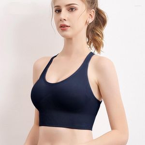 Yoga Outfit Quick Dry Bra Sports Push Up Crop Top Female Fitness Gym Hollow Breathable Sexy Running Athletic